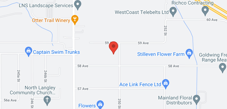 map of 24980 59 AVENUE